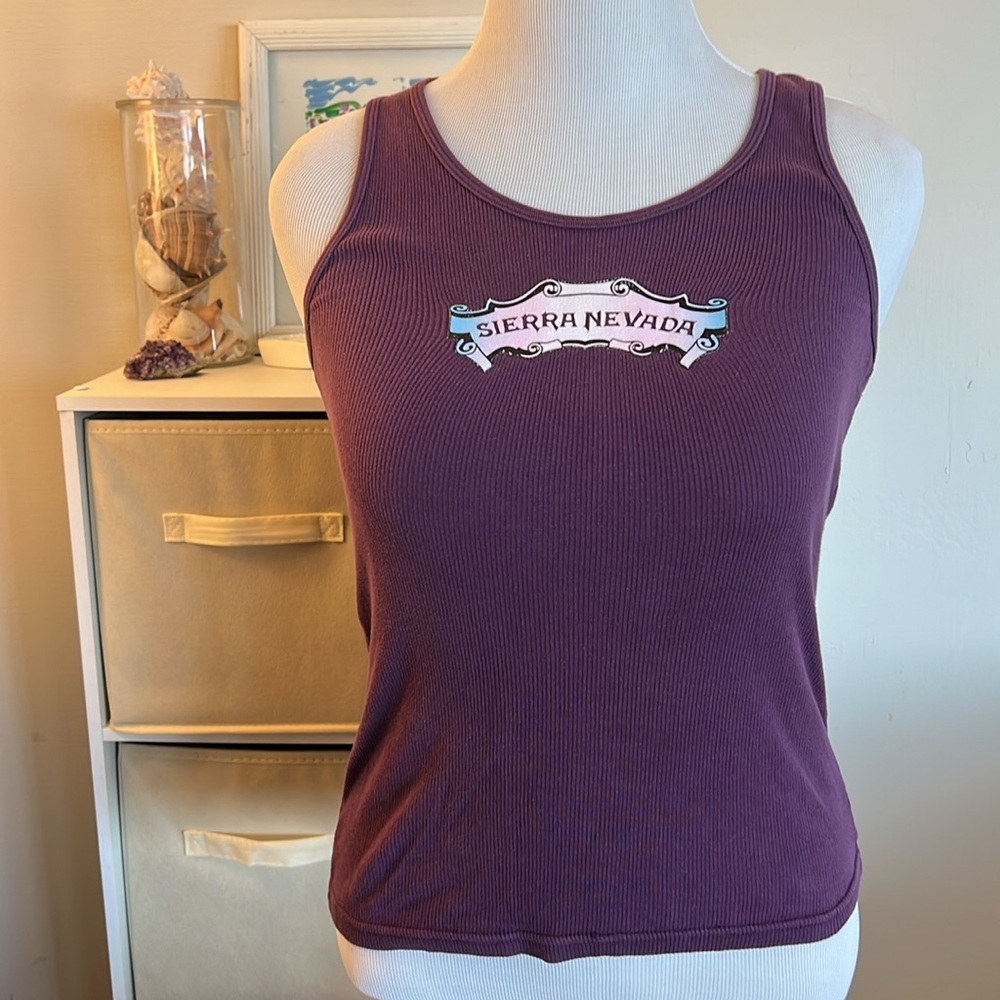 Purple American Apparel Tank Top with “Sierra Nevada” logo! EUC size Large